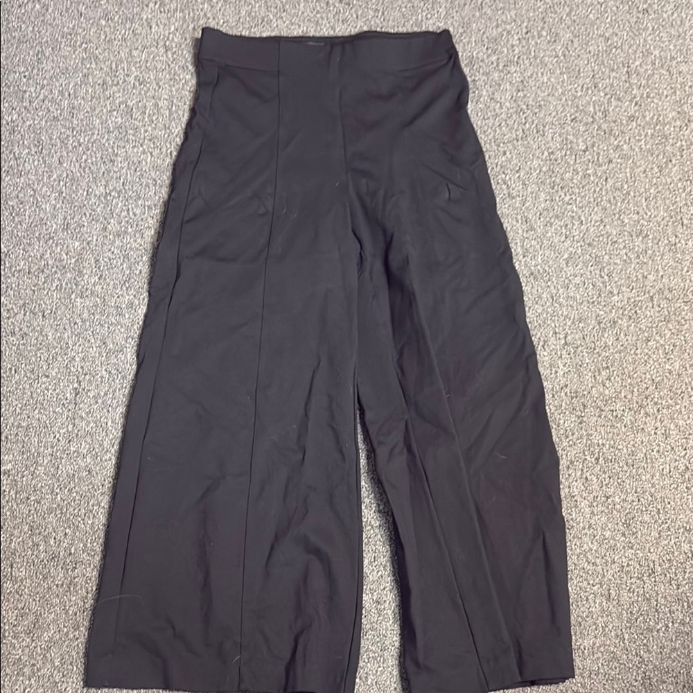 Ann Taylor Black Wide Leg Pants High-Rise